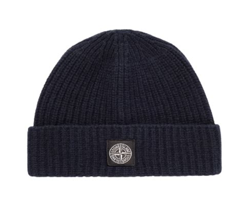 Stone Island Logo Appliqued Ribbed Wool Beanie Whats On The Star