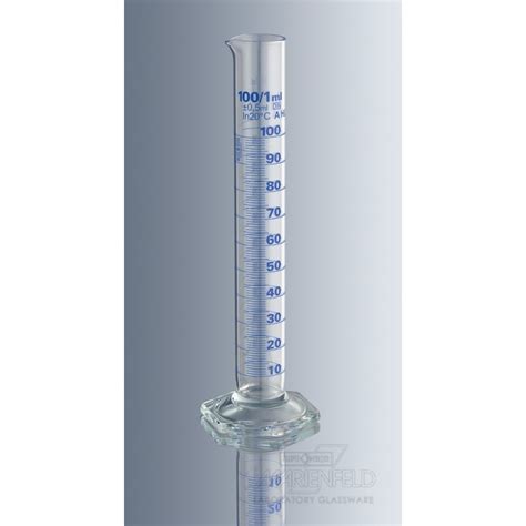 Graduated Cylinders Glass Tall Form Class A Blue Graduation