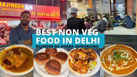 Delhi Ka Best Non Veg Food At Rajinder Da Dhaba Best Place For