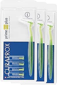 Curaprox brosses interdentaires CPS 011 prime plus bundle 3 pièces