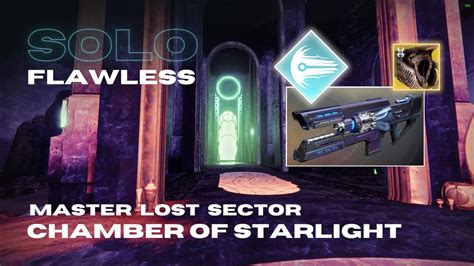 Solo Flawless Master Lost Sector Chamber Of Starlight With Cenotaph