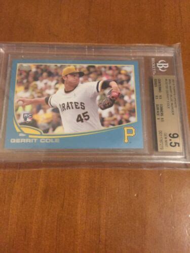 2013 Topps Update Us150 Gerrit Cole Wal Mart Blue Border Rc Bgs 95 Gem