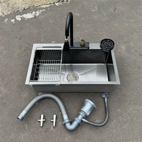 Jual Kitchen Sink Hitam Stainless Premium X Paket Bak Cuci Piring