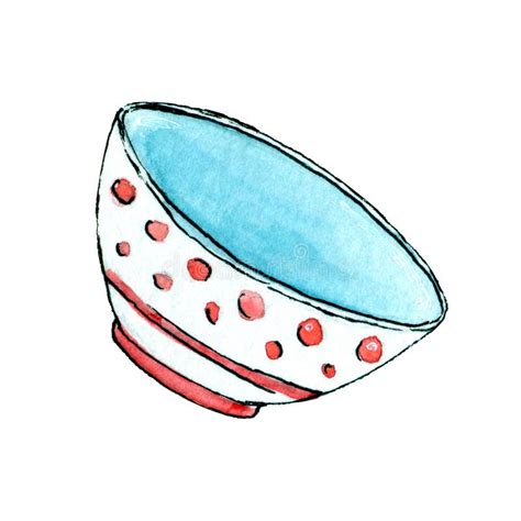 Empty Plate Ceramic Watercolor Stock Illustrations 94 Empty Plate