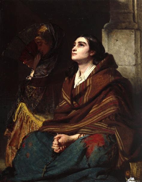 A woman praying by John Phillip Wall Art