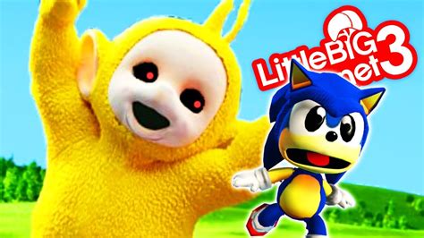 Sonic Vs Teletubbies Teletubbiesexe Littlebigplanet 3 Ps4 Gameplay