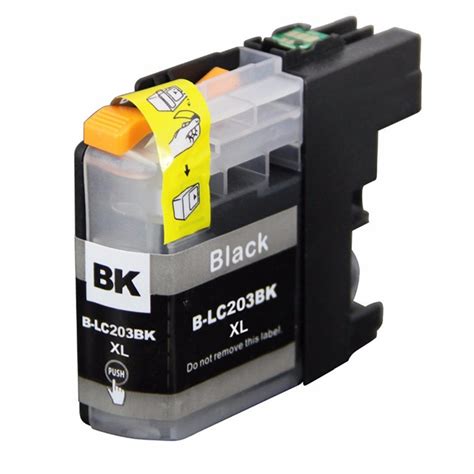 Brother LC 203XL LC203BK Black Compatible High Yield Ink Cartridge