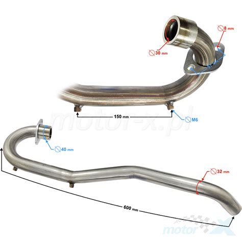 Kolektor tłumika Barton NXT 250 2021 motor x pl sklep motocyklowy