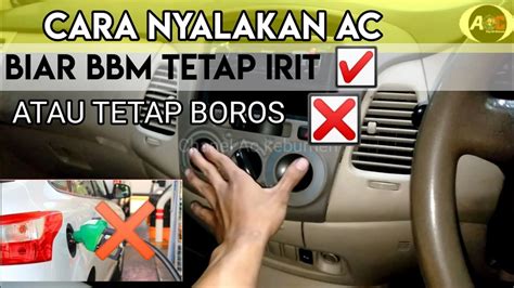 Cara Nyalain Ac Mobil Biar Bbm Tetap Irit Youtube