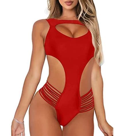 Maillot De Bain Mode Sexy One Piece Femmes Bikini Push Up Pad Maillots