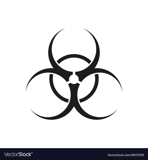 Biohazard Symbol Black