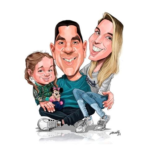 Trust Person Cartoon Custom Portraits Portrait Art Couple Gifts