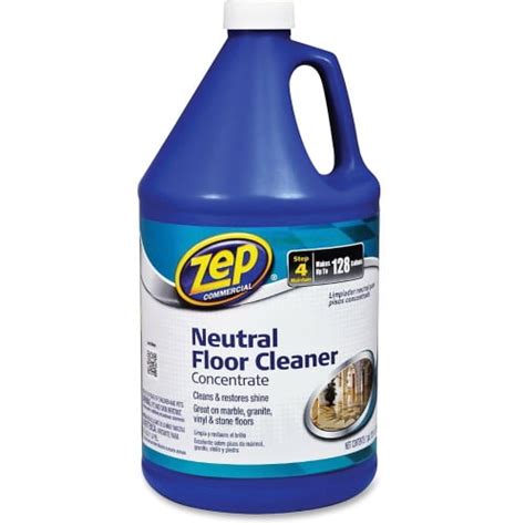 Zep Concentrated Neutral Floor Cleaner Liquid 128 Fl Oz 4 Quart 1 Each Blue