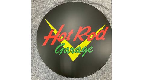 Hot Rod Garage Single Sided Tin Sign For Sale At Auction Mecum Auctions