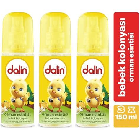 Dalin Bebek Kolonyası Orman Esintisi Sprey 150 Ml x3 Adet Fiyatı