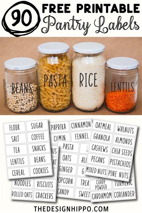 90 Free Printable Pantry Labels For Kitchen Organization