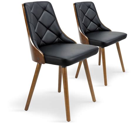 Lot De Chaises Scandinave Cargo Cm Noisette Et Noir Chaise But