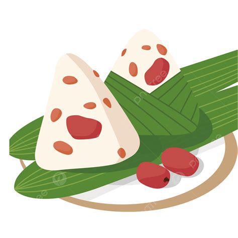 Dragon Boat Zongzi Vector Art Png Decoration Of Zongzi And Zongye On