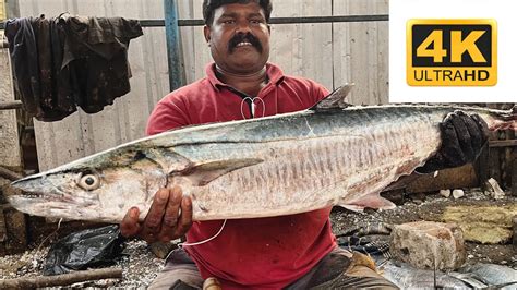 Vanjaram Fish Cutting Video Fishcuttingrs Fishcuttingrs Fish