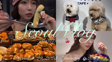 韓国vlog Seoulで過ごすわたしの年末年始part2LONDON BAGEL MUSEUMヨーグルト巡りdog cafe