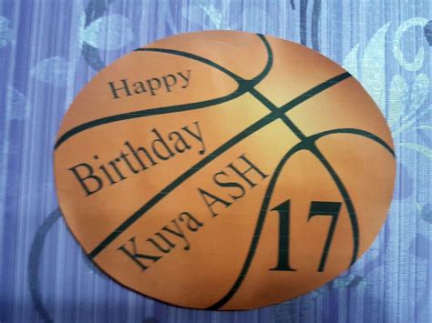 Pin By Sue Abrea On Kuya Ash 17th Basketball Birthday Bash Basketball