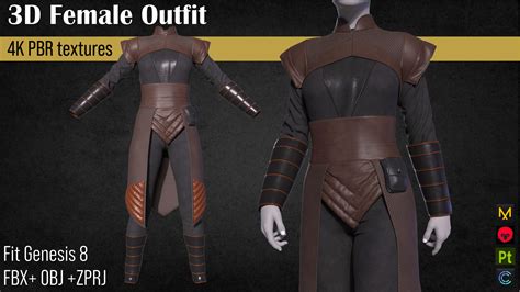 ArtStation - Female outfit character clothing | Resources