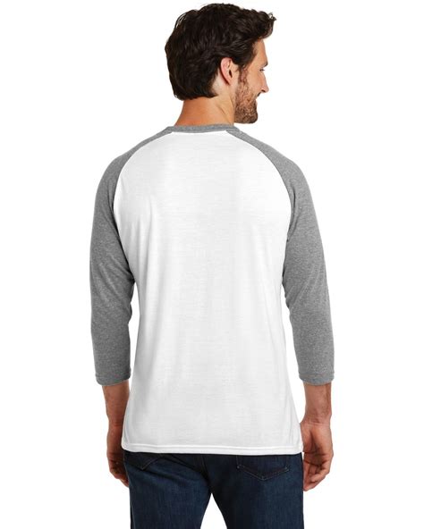 Shop District Dm136 Mens Perfect Tri 3 4 Sleeve Raglan