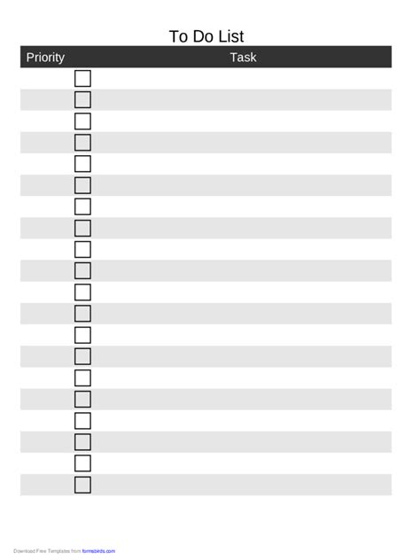 To Do List Template 11 Free Templates In Pdf Word Excel Download