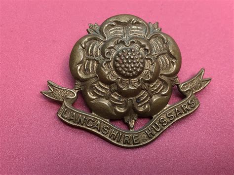 Original Ww2 British Army Cap Badge Lancashire Hussars For Sale The Militaria Shop