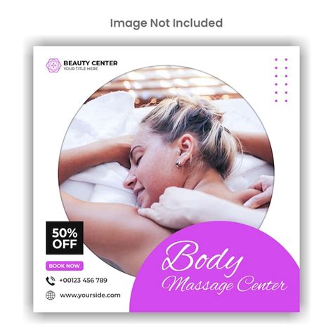 Premium Psd Body Massage Social Media Or Instagram Post Template Design