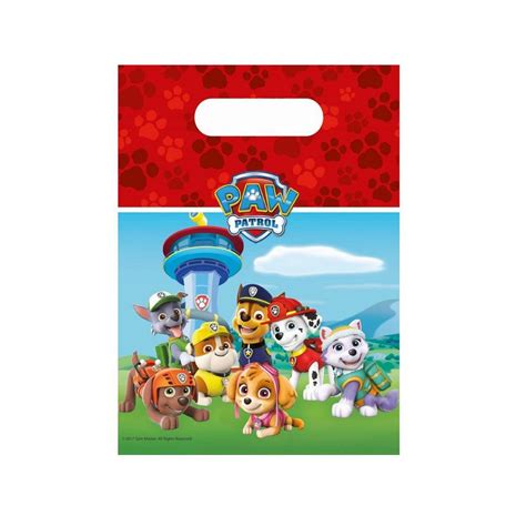 Godteposer Plast Paw Patrol 6 Stk Festutstyr No