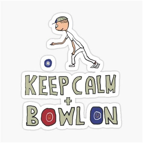 Keep Calm Bowls Sticker For Sale By Mark Ewbie Redbubble