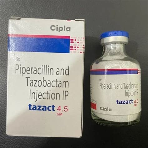 Piperacillin And Tazobactam IP Injection 4 5 Gm At Rs 115 Vial In New