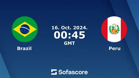 Brazil vs Peru live score, H2H and lineups | Sofascore