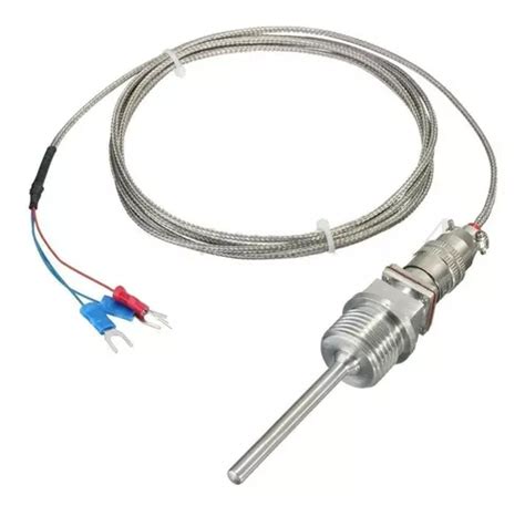 Sensor De Temperatura Termopar Pt100 Rtd Npt 1 2 50mm 2 Mts Envío gratis