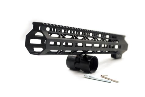 15″ Inch Ar15 Slim Clamp Style Mlok M Lok Free Float Handguard Rail