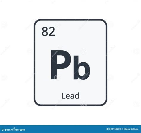 Lead Chemical Symbol Stock Illustration Illustration Of Icon 291158229