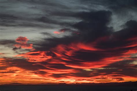 Free Images Sea Horizon Cloud Sunrise Sunset Dawn Atmosphere