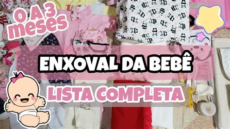 Enxoval Da Beb A Meses Lista Completa Quantidade E Itens