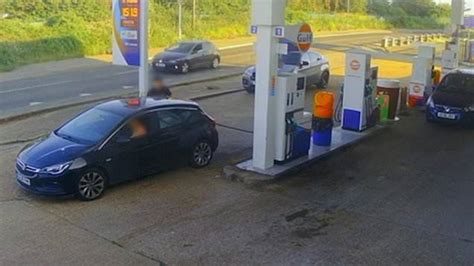 Cctv Footage Shows Moment Man Steals £120 Worth Of Fuel