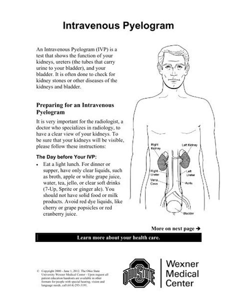 Intravenous Pyelogram - Patient Education Home