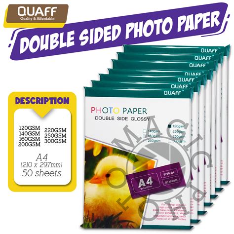 Shop Double Sided Glossy Photo Paper A4 With Great Discounts And Prices