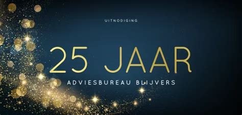 Feestelijke Zakelijke Uitnodiging Jaar Bestaan Met Goudfolie