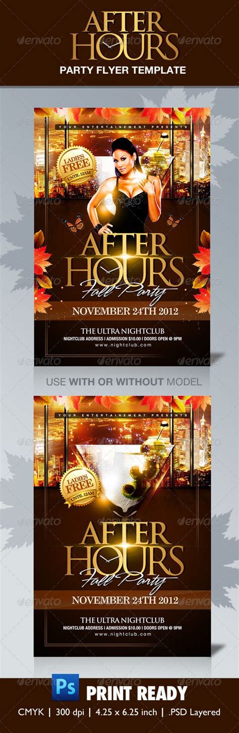 After Hours Party Flyer Template Graphicriver Use This Design For Any