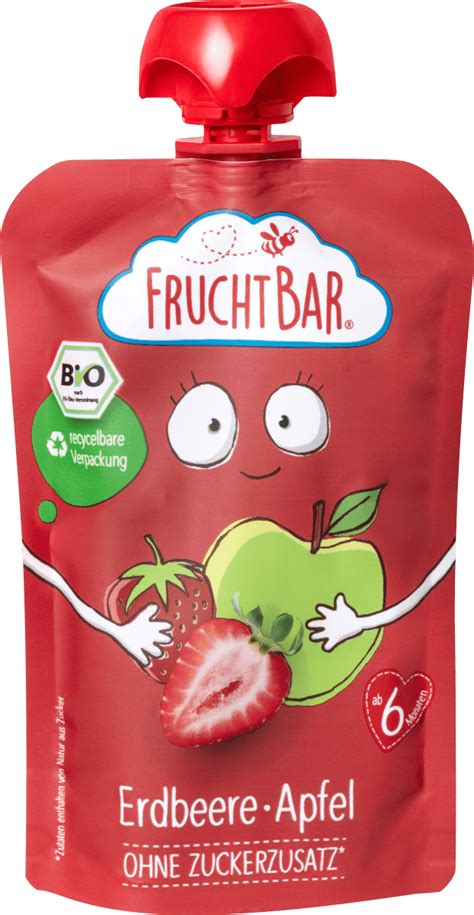 FruchtBar Quetschie Erdbeere Apfel Ab 6 Monaten 100 G Dauerhaft