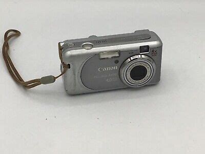 Canon Powershot A Mp Compact Digital Camera Silver Tested Ebay