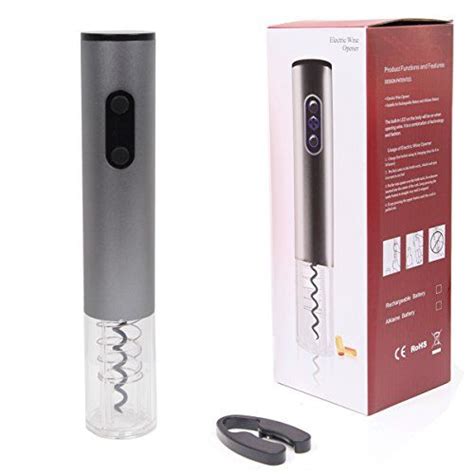 YISCOR Electric Wine Opener In Stainless Steel Battery Powered