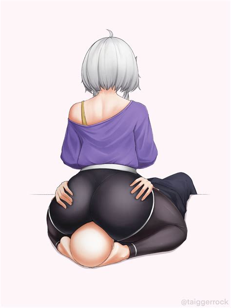 Rule 34 1boy1girl Ass Facesitting Feet On Head Female Large Ass Short Hair Shorts Sitting