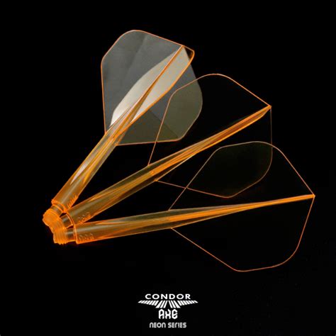CONDOR AXE Dart Flights – Standard Shape – Neon Orange – Maximum Darts