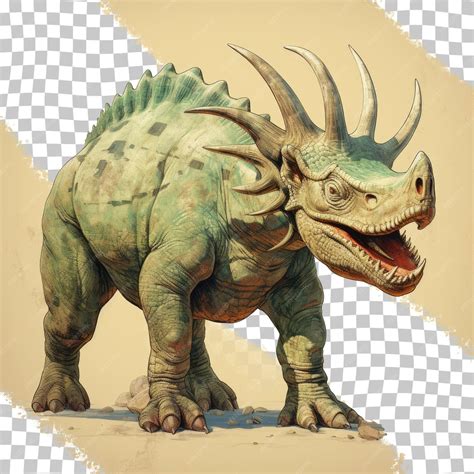 Premium Psd Pachyrhinosaurus A Cretaceous Dinosaur Isolated On